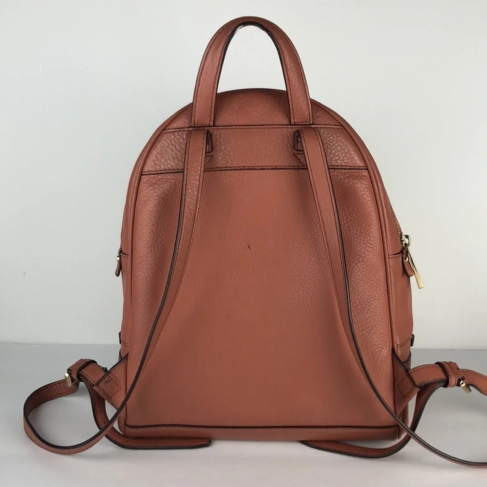 Michael Kors Rhea Medium Leather Designer Chic Fashionable Backpack MK